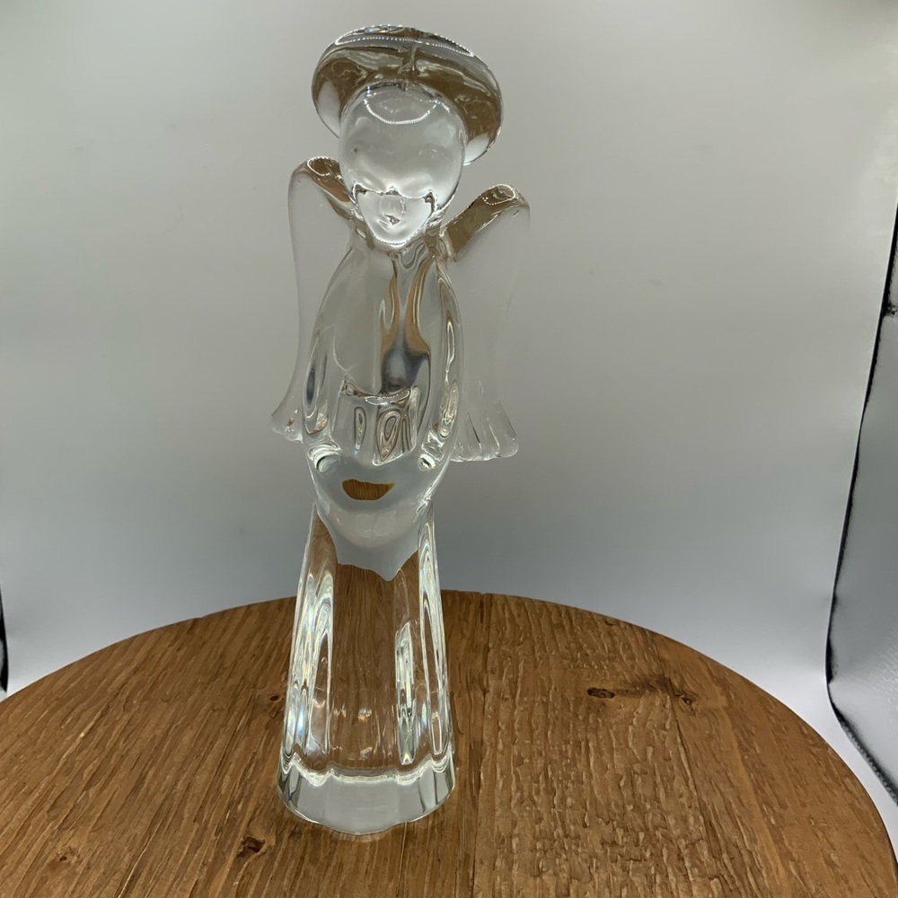 Crystal Glass Vintage Angel 8" Figurine